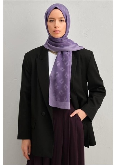 Armine Tensel İpek Şal 1 3298 Mor