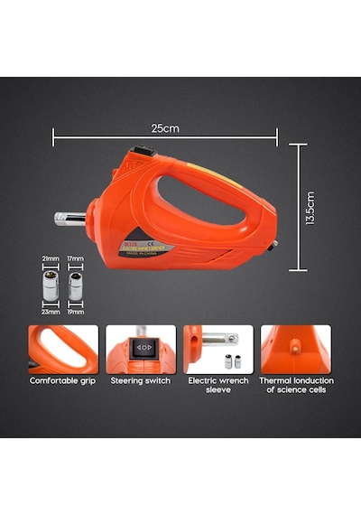 Elektrikli Araba Kriko Kiti 5 Ton 12v Hidrolik Kriko Seti