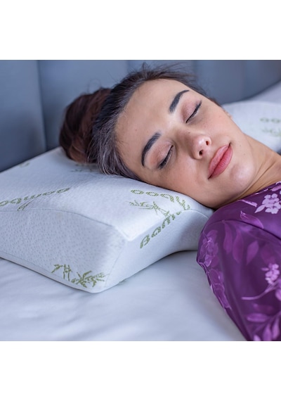 SimpleThePillow Servikal Visco Yastık Boyun Fıtığı Boyun Düzleşmesİ Boyun İçin Ortopedik Boyun Yastığı