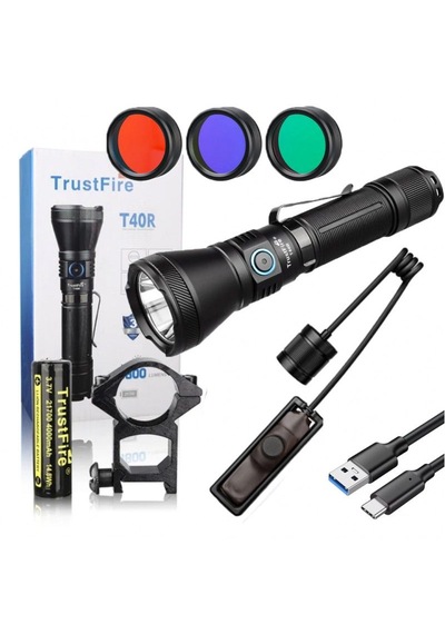 Trustfire T40r Taktikal Fener Siyah