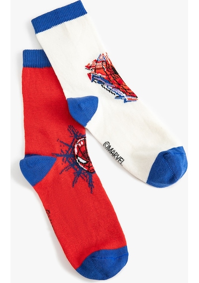 Koton 2'li Spider Man Baskılı Çorap Seti Lisanslı Multıcolor 4skb80020aa 4SKB80020AAMIX Mavi Koton 2'li Spider Man Baskılı Çorap Seti Lisanslı Multıcolor 4skb80020aa 4SKB80020AAMIX Mavi