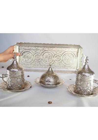 Osmanlı Motifli Türk Kahve Takımı
