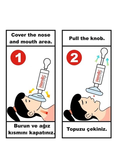 Hemlic Heimlich Manevrası Pompası Beyaz