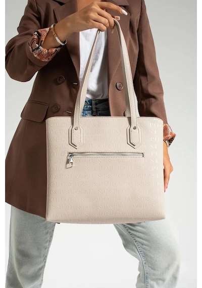 Just Polo Kadın Büyük Boy 2 Bölmeli El Çantası Large Tote Bag P344028mh Taş 19118236