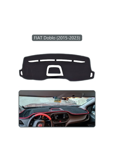Fıat Doblo 2015-2023 Modellerine Uygun Eski Ortası Açıktorpido Koruma Halısı Gri Kenar