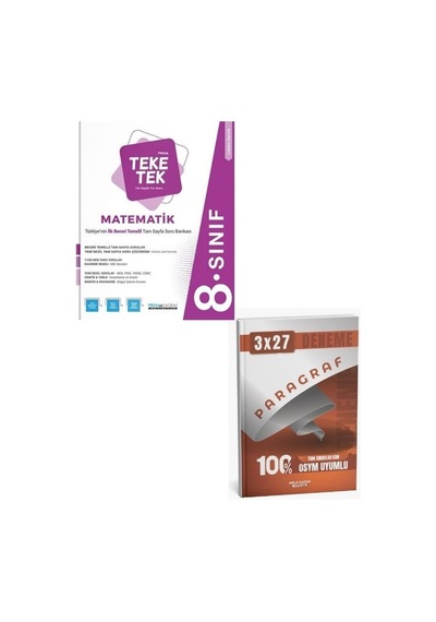 Pruva 2027 8. Sınıf Matematik Teke Tek Soru Bankası+ Anka Paragraf