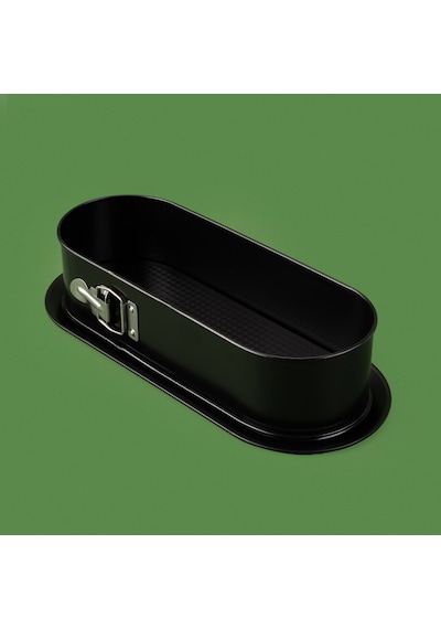 Kaufmannn Classic Kelepçeli Baton Kek Kalıbı - Siyah - 34x12 Cm Renkli