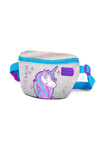 Coral High Kids Pembe Gümüş Unicorn Desenli Bel Çantası 22490 Pembe