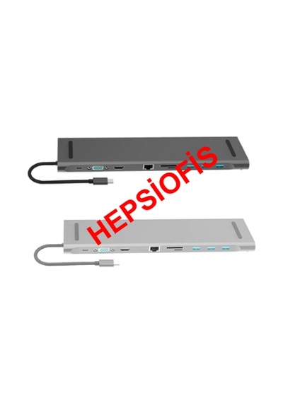 Apple Uyumlu MacBook Air-Pro Docking Station 10 Port Usb C Hub