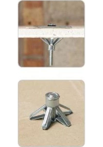 Metal Alçıpan Dübel-Paraşüt Tipi Metal Alçıpan Dübeli - 50 Adet