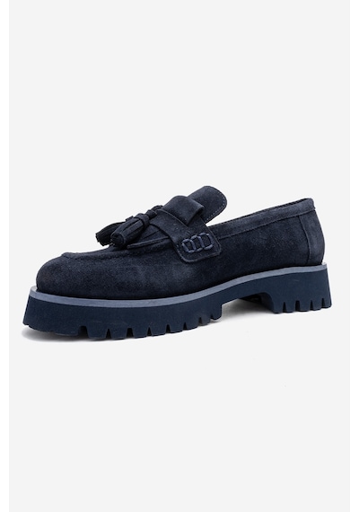 Luvishoes Luvi Shoes Poen Lacivert Süet Hakiki Deri Püsküllü Kadın Loafer Ayakkabı Lacivert Luvishoes Luvi Shoes Poen Lacivert Süet Hakiki Deri Püsküllü Kadın Loafer Ayakkabı Lacivert