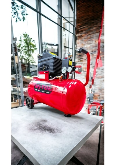 En Çok Tercih Edilen 2hp 50 Litre 8bar Hava Kompresörü Boya Tabancası ,15mt Spiral Hortum Boya Set