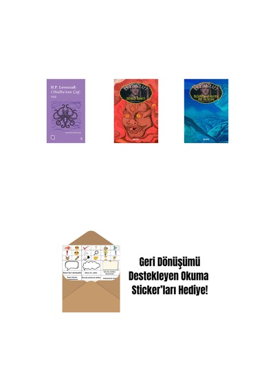 Everest Açıkhava 6 - Cthulhu Nun Çağrısı + Dunwich Dehşeti + Bilinmeyen Kadath'a Düş Yolculuğu + Okuma Sticker'ları