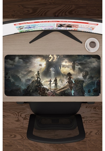 Expedition 33 Kaymaz Dikişli Kauçuk Oyuncu Mousepad V1 - 70x30 Xl Gaming Mouse Pad Fare Altlığı