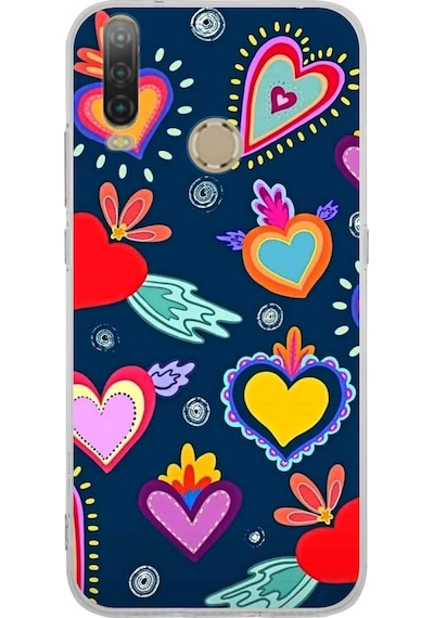 General Mobile Gm 10 İle Uyumlu Retro Color 3 Kamera Korumalı Şeffaf Kılıf Şeffaf