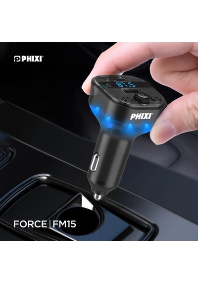 Phixi Fm15 Araç Fm Transmitter Bluetooth 5.3 + Pd & Usb-a Hızlı Şarj