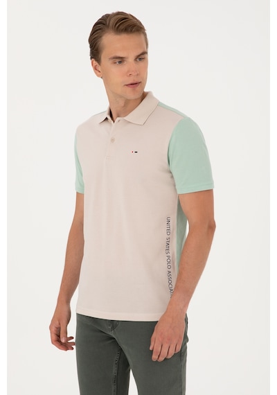 U.S. Polo Assn. Erkek Regular Fit Su Yeşili Polo Yaka Tişört 50306790-VR048