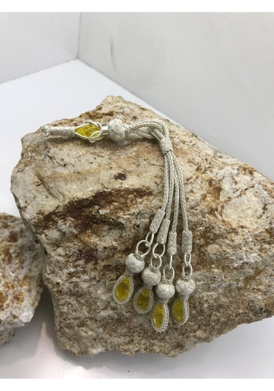Şahinbey Sarı Taşlı Tesbih Püskülü