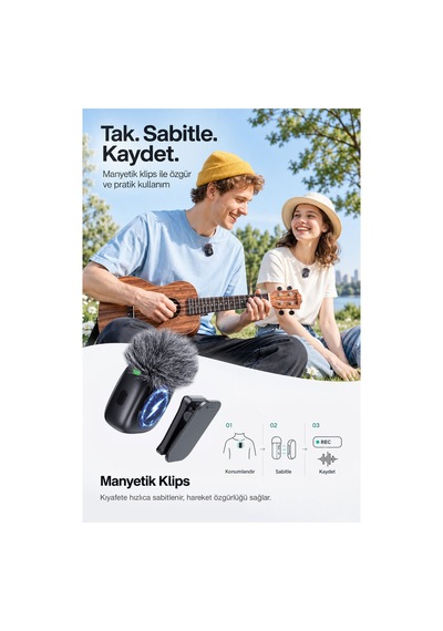 Kablosuz Yaka Mikrofonu Kh541