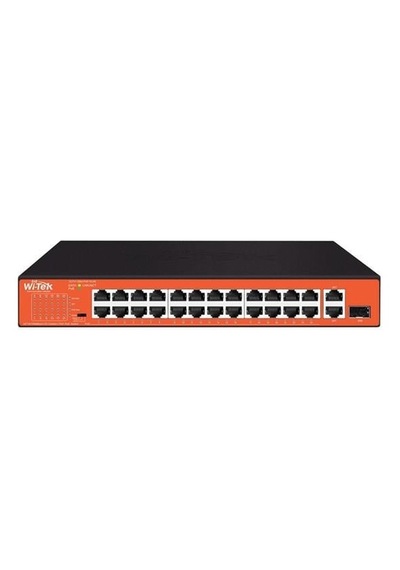 Wı-tek 24port 200w Full Poe Wı-ps526gh 10/100 Yönetilemez Switch