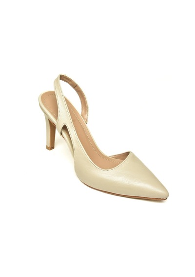 Fox Shoes U404589409 Bej İnce Topuklu Kadın Ayakkabı Bej