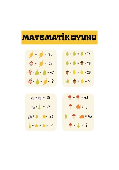 Okul Öncesi Ve Birinci Sınıflar Kodlamalı Matematik Eğitim Seti