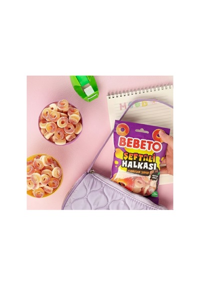 Şeftali Halkası Şekerleme 80 Gr
