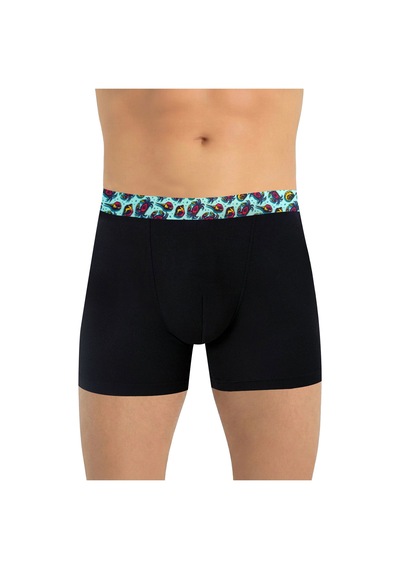 Just Inner Erkek Modal Boxer Meyve Desenli Konfor Odaklı Tasarım 135000 İndigo