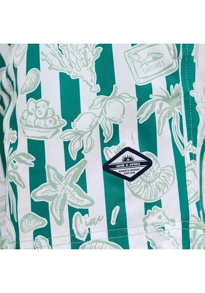 Jack&jones Jack Jones Şort Mayo Maui Vibes Novelty Aop Yeşil