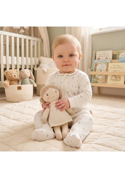 Tiffany Baby & Kids Tiffany Baby Olive Branch Theme Fermuarlı Tulum 46040 Ekru