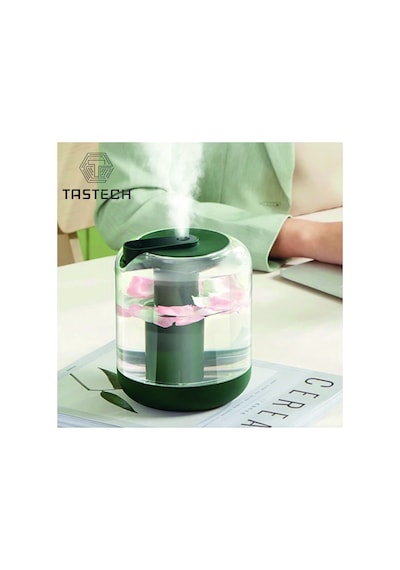 1l Sessiz Oda Hava Nemlendirici Gece Lambası Şarjlı Ev Ofis İçin Aroma Theraphy Uçucu Yağ Difüzör