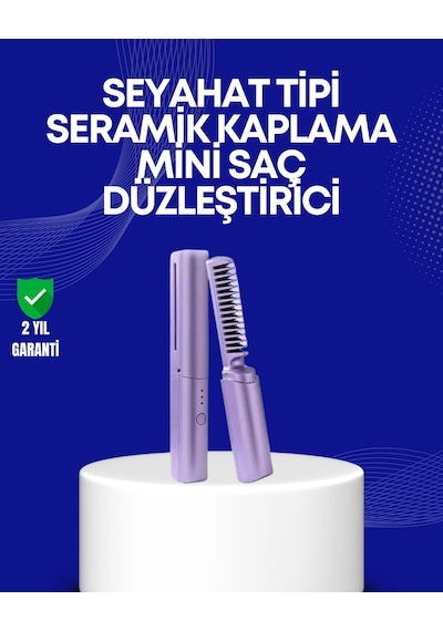 Usb Şarjlı Kablosuz Saç Düzleştirici - Hızlı Ve Pratik