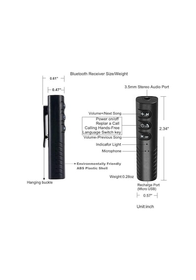 Bluetooth Aux Araç Kiti Samsung Sony Htc Lg Huawei İphone