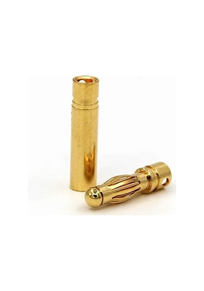 4 Çift 4mm Altın Kaplama Banana Dişi Erkek Soket 40A Pil Batarya Lion Bullet Plug Kablo Konnektör