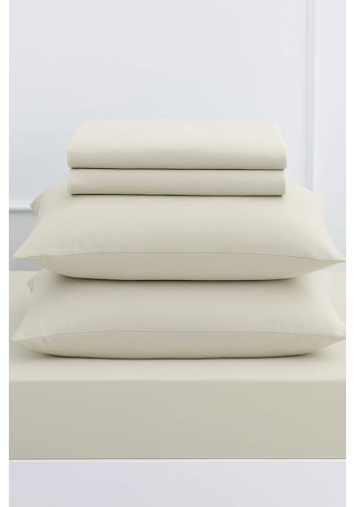 Mirava Premium %100 Pamuk Penye Lastikli Tek Kişilik Çarşaf Takımı 1 Yastık Kılıfı Dahil Açık Gri 120x200cm Açık Gri
