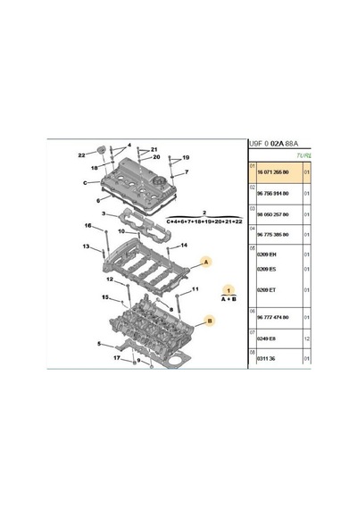 Boxer Jumper3 Euro5 Silindir Kapağı Boş Yan Sanayi Bk2q6049-fse11226012-bsg 30110008-mga 60934