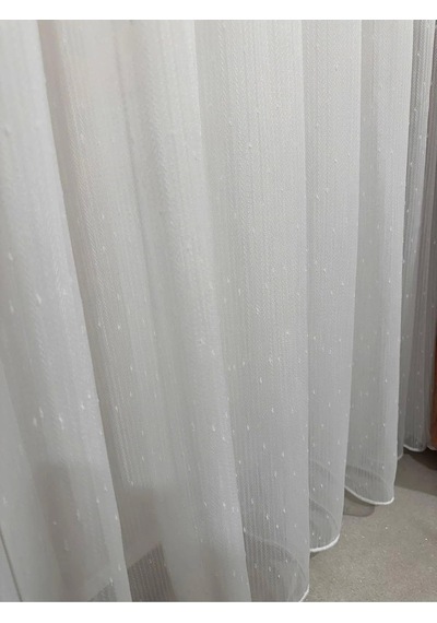 Mızraklı Fır0914 Ar03102 1/3 Sık Pileli Beyaz Tül Perde 300 X 260 Cok Renkli