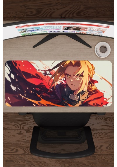 Fullmetal Alchemist Anime V2 - 70x30 Xl Gaming Kauçuk Kaymaz Taban Mouse Pad Fare Altlığı