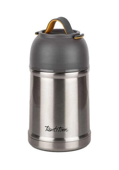 TANTİTONİ GRİ PASLANMAZ ÇELİK KAŞIKLI YEMEK TERMOSU 700ML
