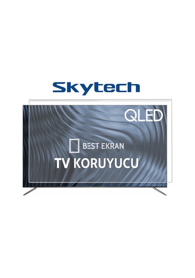 Skytech 50" St-5090 Tv Ekran Koruyucu 127cm Kırılmaz Şeffaf Os St-5090