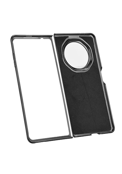 Microcase Honor Magic V6 İle Uyumlu Kartlıklı Deri Kaplama Kılıf-al5120 Gri
