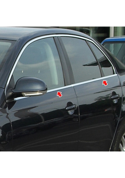 S-Dizayn  Volkswagen Bora Krom Cam Çıtası 1998-2004 4Prç