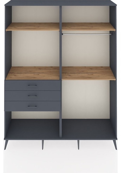 Hyperion Gardrop 4 Raflı 3 Çekmeceli 2 Askılı 176x44x221 Antrasit-çam/antrasit Çam/antrasit Hyperion Gardrop 4 Raflı 3 Çekmeceli 2 Askılı 176x44x221 Antrasit-çam/antrasit Çam/antrasit
