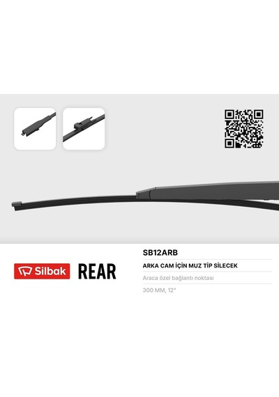 Sılbak Sb12arb Silecek Süpürgesi Arka Muz Tipi 300mm Mercedes- benz Gla- class 11/13
