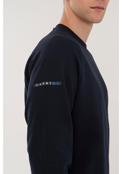 Maraton Regular Erkek Bisiklet Yaka Lacivert- Sweatshirt Lacivert-