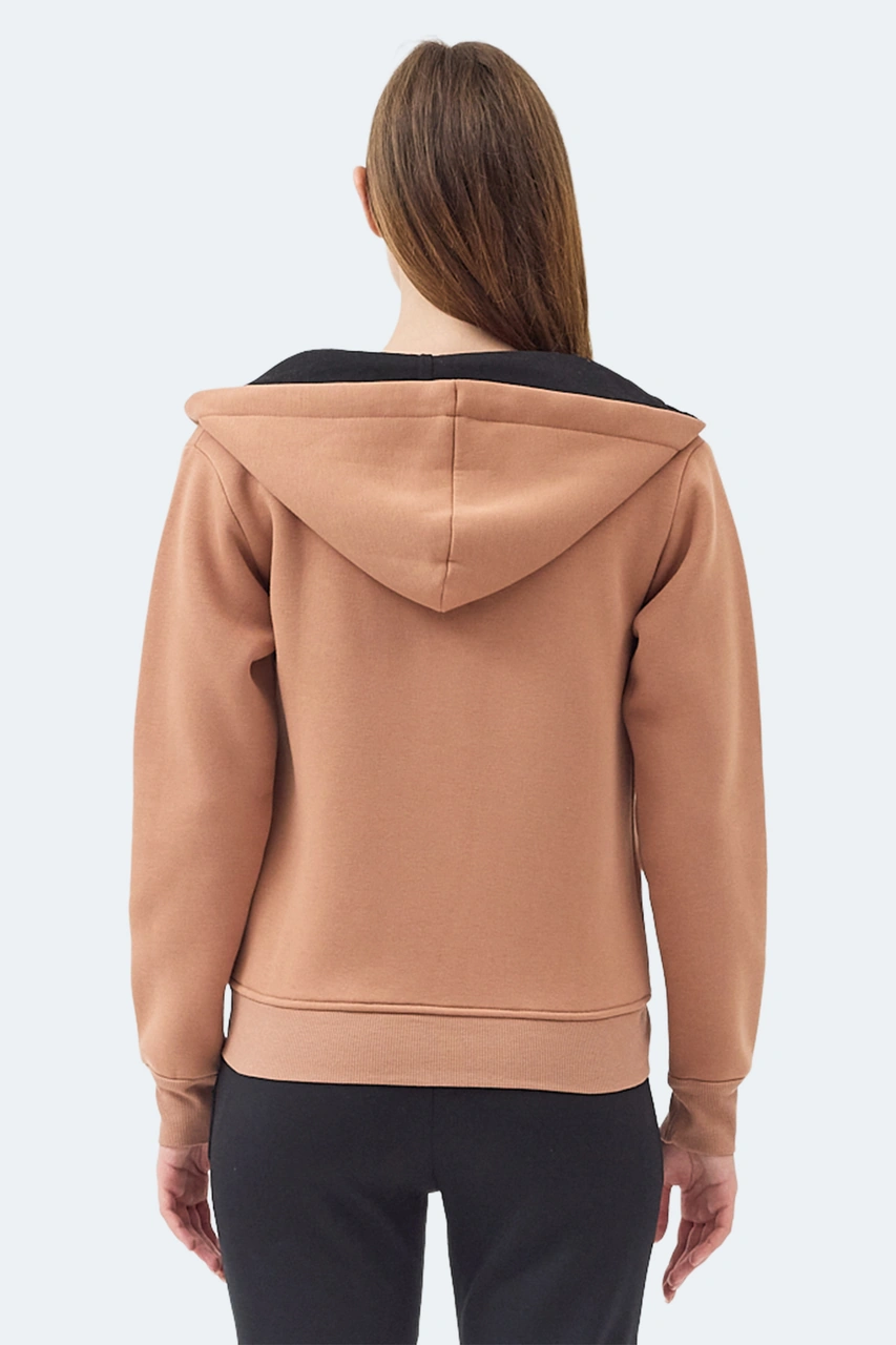 Slazenger Mılıo I Kadın Camel Sweatshirt Camel