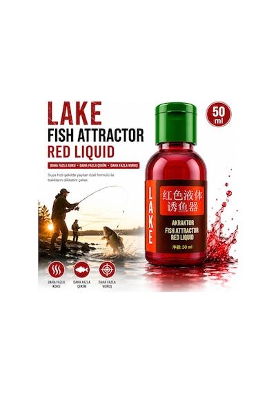 Hedyex Lake Atraktor Balık Cezbedici Red Sıvı 50 Gr