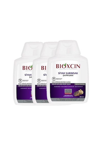 Bioxcin Siyah Sarımsak Şampuanı 3 x 300 ML