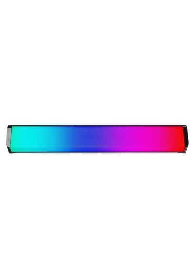 Md-s605 2x2 5wx2ch 5 Mod Rgb Ledli Oyuncu Siyah Usb Sound Bar + Kablodan Kumanda Ses Ayarlı Speaker Hoparlör Pc/mp3/mp4/ipad/mobil Aux Çıkışlı Cihazlar İle Uyumludur