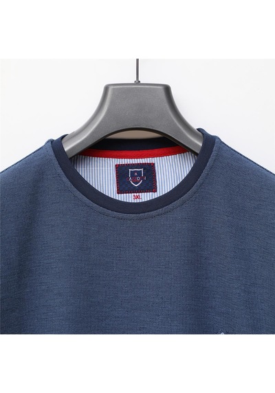 Dio Rise Erkek Uzun Kol İnce Sweatshirt - Czt-130 - Mavi - Marine Mavi - Marine